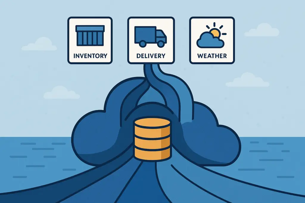 Centralized cloud repository for shipping companyβs structured and unstructured data